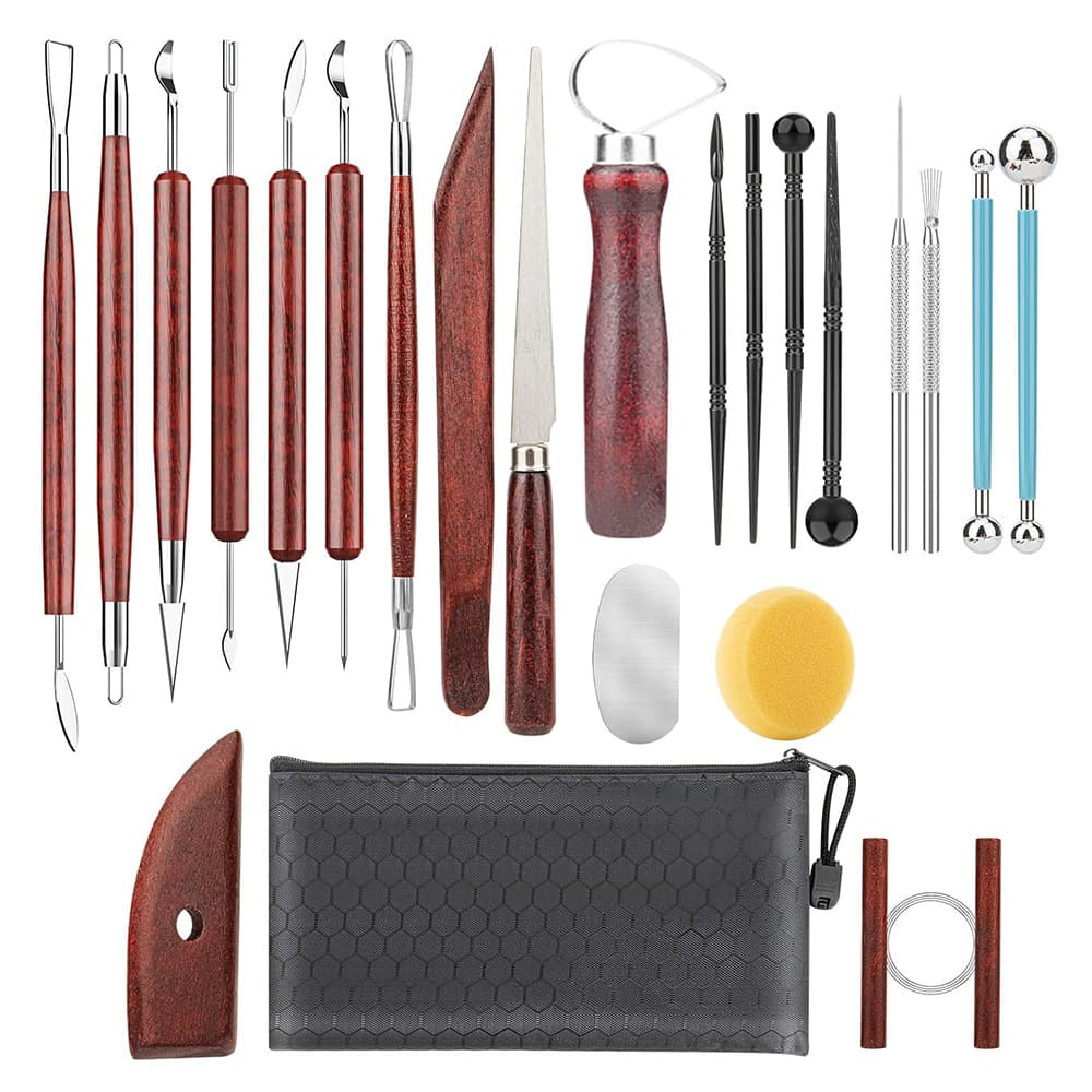 Pottery Teaching Tool Set, Clay Sculpting DIY Trimming Knife, Clay Handmade DIY Carving Tool Kit Wholesale