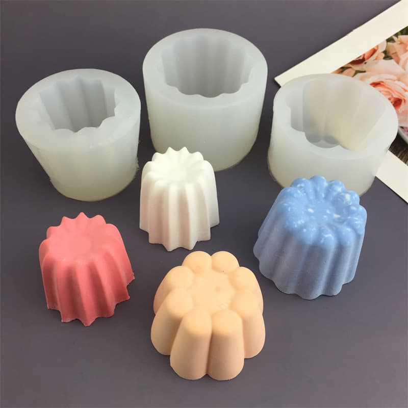 3D Silicone Cake Mold Ice Cream Pudding Handmade Soap Candle Mould Baking Tools Irregular Shape Chocolate Cake Mould