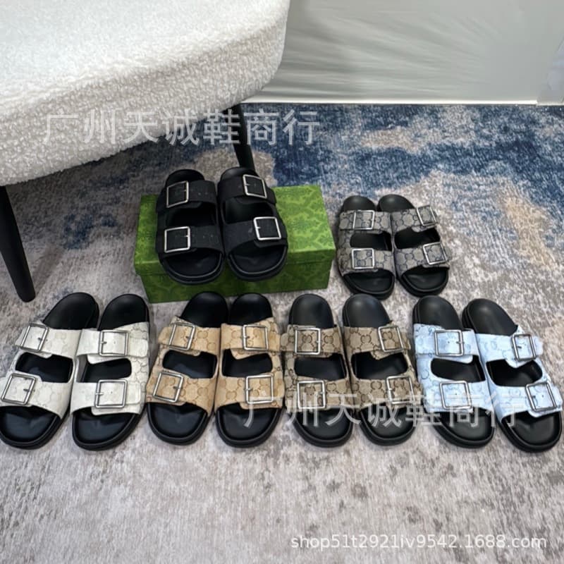 G Brand 2026 New Versatile Summer Fashion Thick-Soled Slippers for Men and Women, Beach Shoes, Casual Outdoor Slip-Ons, Cross-Border