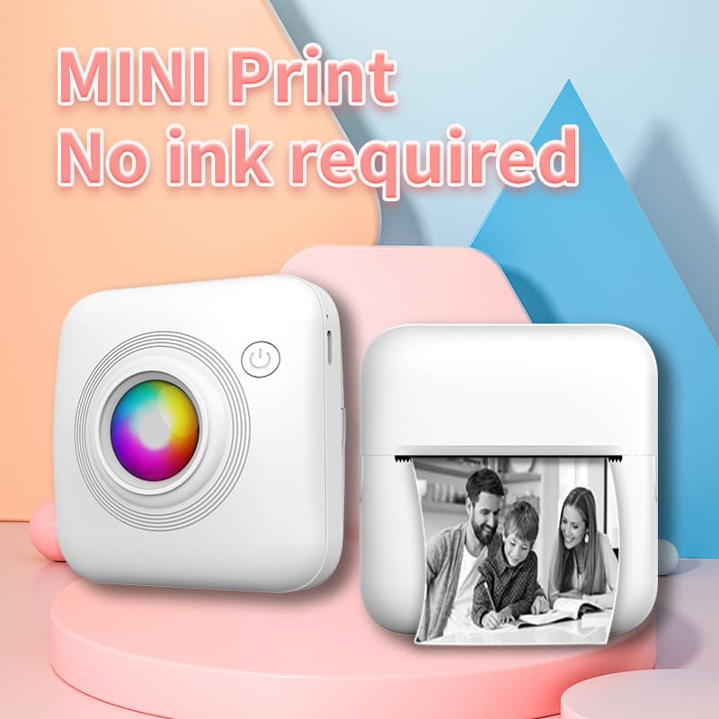 New Mini Student Error-Correction Printer with Photo and Text Label Thermal No-Ink Bluetooth Connection - Error-Correction Device