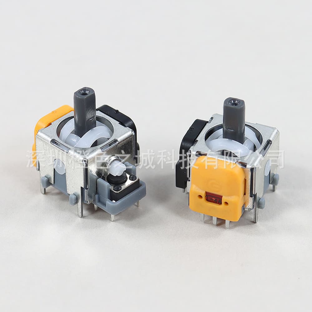 Hall Effect Joystick for PS4 PS5 - Orange Hall 3D Joystick, Electromagnetic IC Joystick