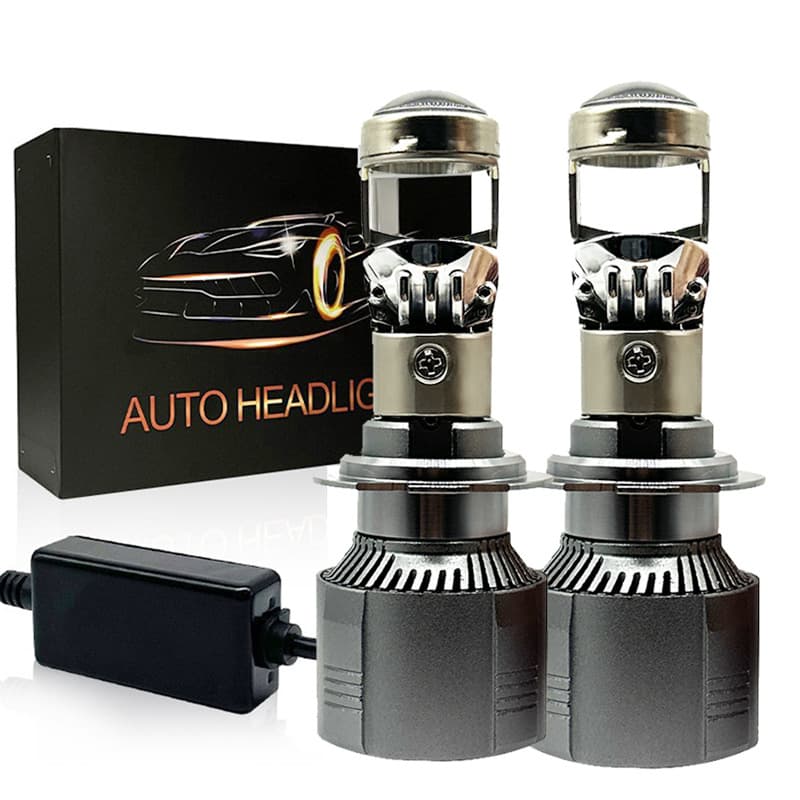 A80 H4 H7 H11 9005 9006 LED Car Headlight External Driver 40W 4000LM Lens
