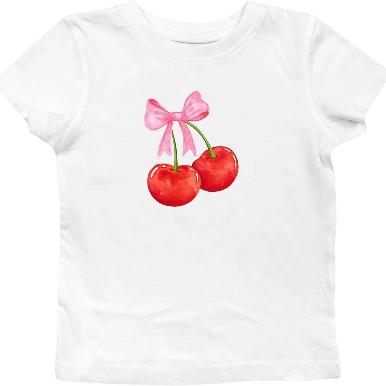 Short Sleeve Graphic T Shirts for Women Teens Y2k Bow Print