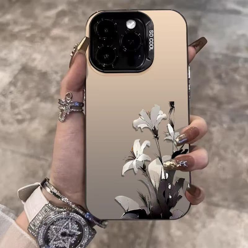 Ins-style premium case for iPhone 17, Apple 16 color silver 15/14/13 Pro frosted laser XS