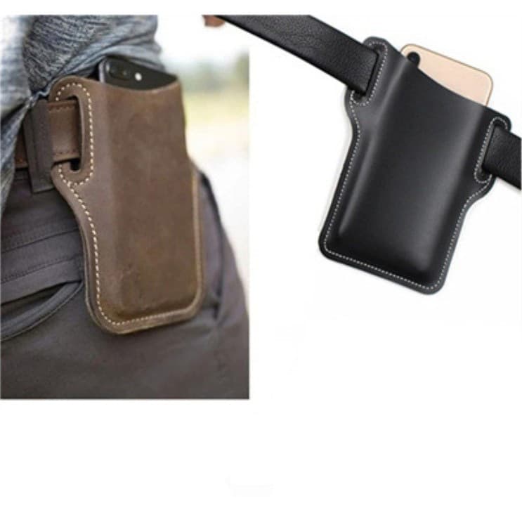 Vintage Phone Waist Bag, Belt-Worn Men's Hip Pack, Outdoor Work Phone Organizer Pouch