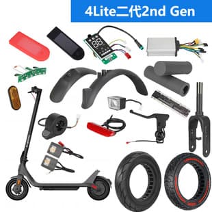 For 4Lite 2nd Gen Electric Scooter Fender Taillight Brake Cable Finger Throttle Accessory Kit