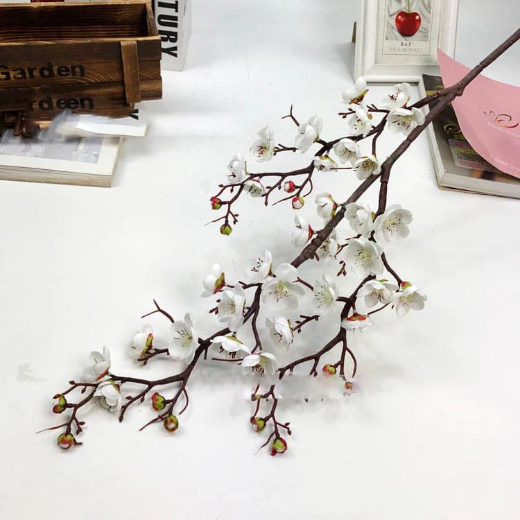 Artificial Plum Blossom Simulation Flowers for Wedding Home Decor Table Centerpiece Photography Props Floral Arrangements