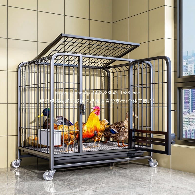 Chicken Coop for Outdoor and Indoor Use, Large Size, Specialized Wire Cage for Chicken, Duck, Goose, and Poultry