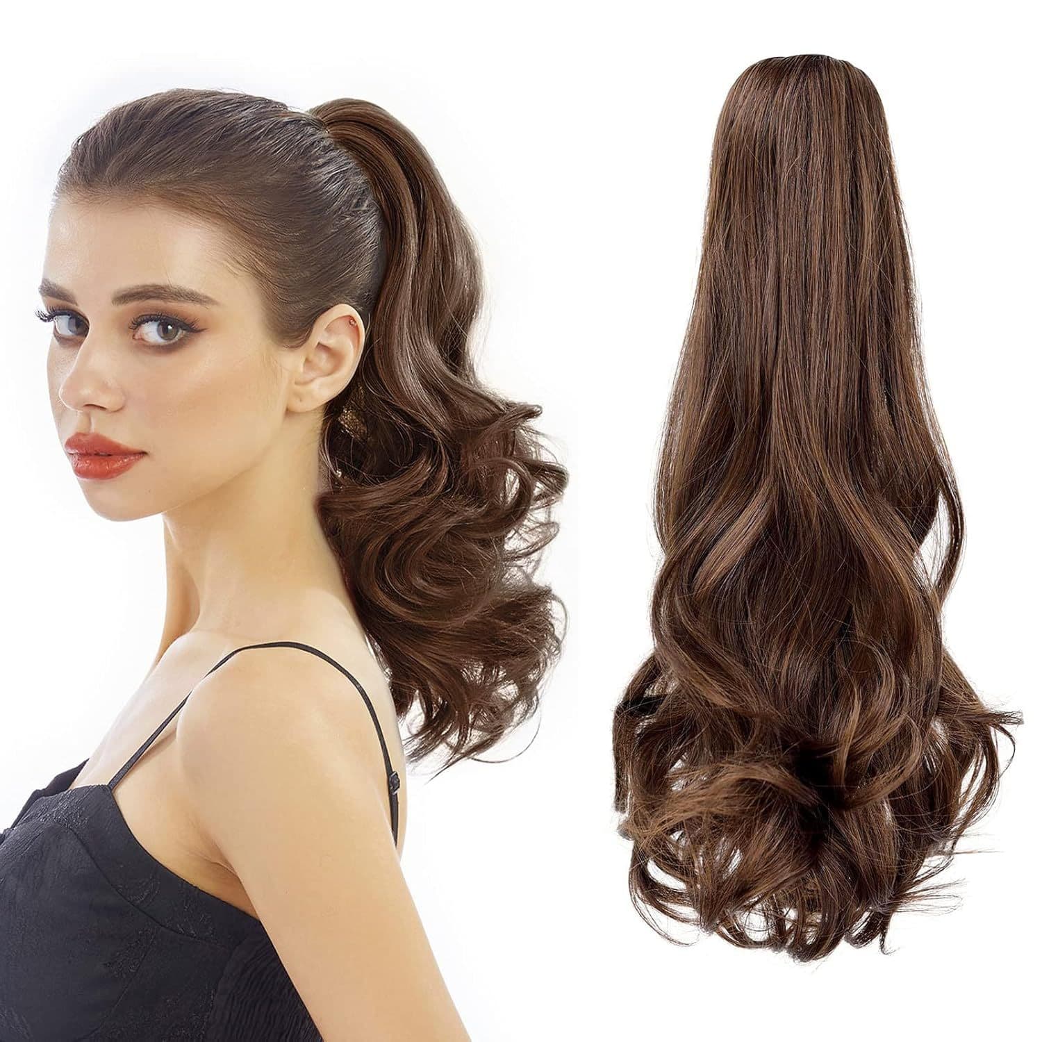 Ponytail Factory Wholesale Tiger Claw Hair Clips Hairwigs Ponytail Wigs for Women Versatile Double Braided