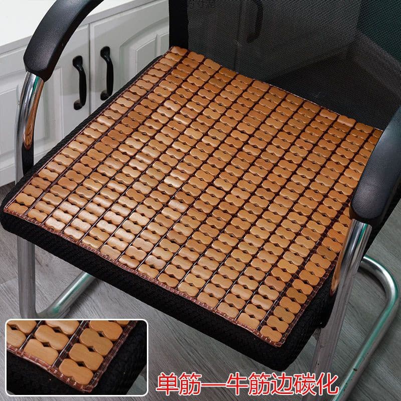 Summer Mahjong Cool Mat Seat Cushion for Office Computer Chair Dining Chair Car Bamboo Mat Student Breathable Wholesale