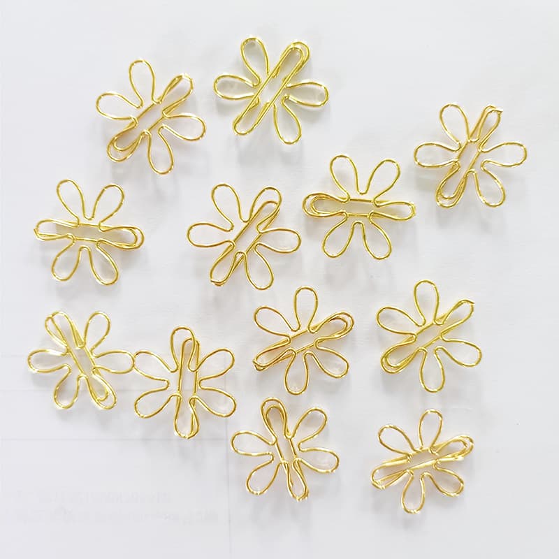 New Metal Paper Clips Gold Star Paper Clips Creative Mini Clips Factory Direct Supply