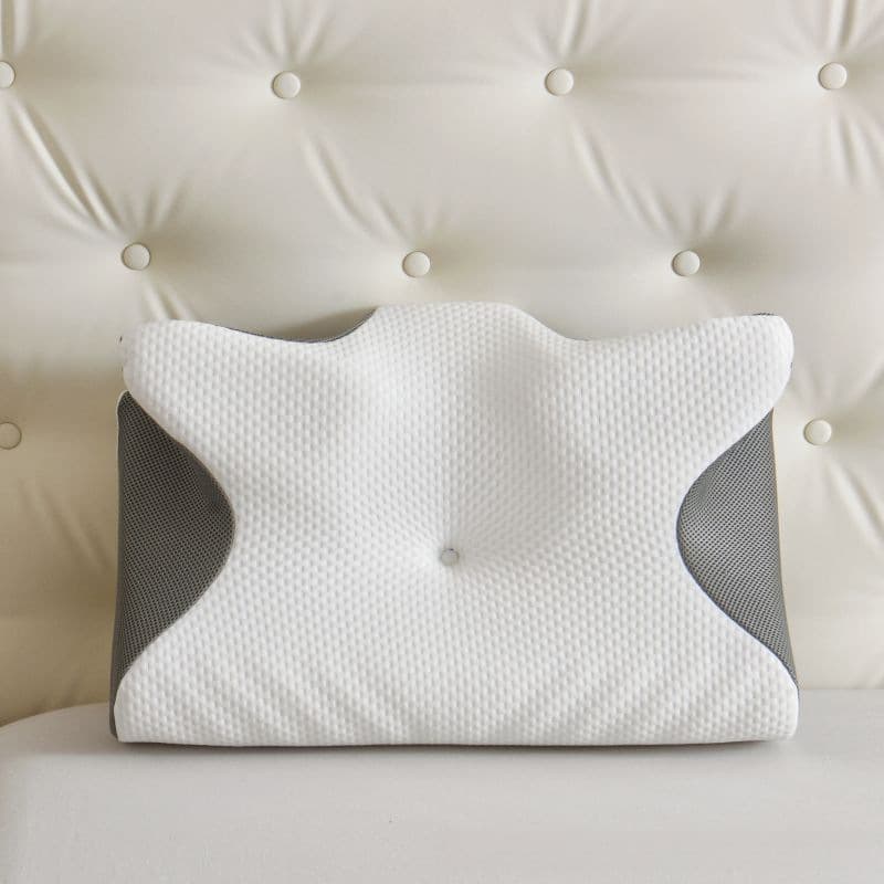 Cross-Border Memory Foam Pillow, Slow Rebound Horn Pillow, Sleep Pillow Core, High Loft Non-Collapsing Neck Support Pillow, Butterfly Cervical Pillow, Wholesale