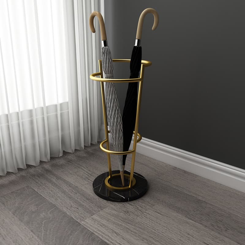 Minimalist Metal Umbrella Stand, Nordic Home Umbrella Storage Bucket, Creative Marble Design for Hotel Lobbies and Stores