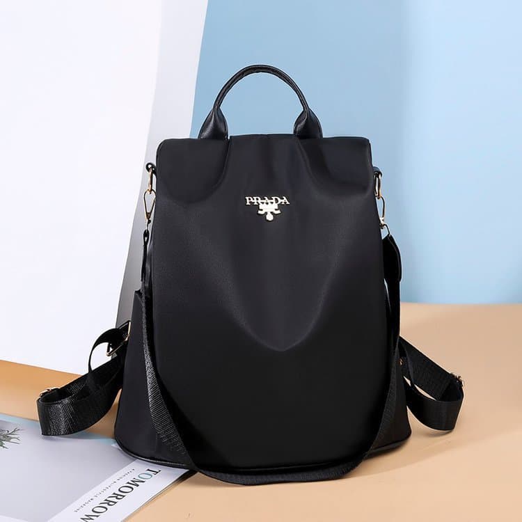 Waterproof Anti-Theft Large Capacity Nylon Backpack Multi-Functional Street Style Women's Bag Casual Travel Leisure Pack