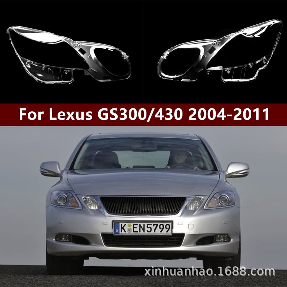 Headlight Lens Cover for Lexus GS300 06-11 Front Transparent Lens GS430/GS460