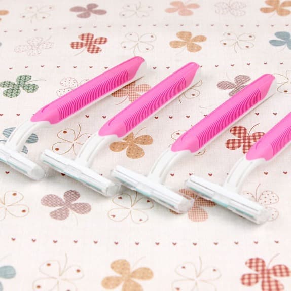 Bulk 3-layer blade heads for women's manual hair removal razors (private areas/legs/underarms)