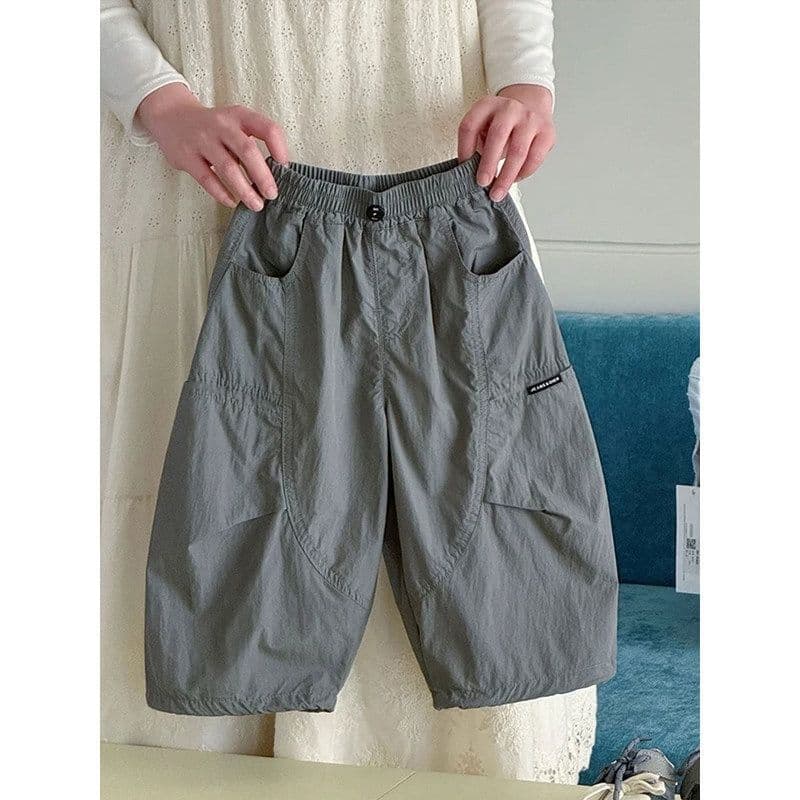 Boys' pants, children's thin anti-mosquito pants, summer wear, 2026 new style, wide-leg casual pants, baby girl's trendy pants