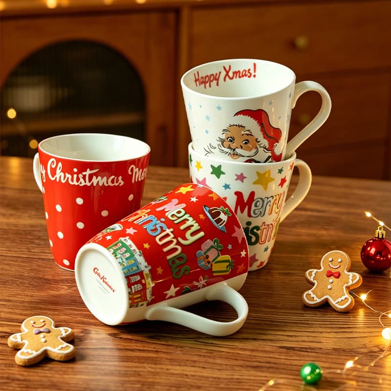〖Christmas Cup〗470ml Creative Ceramic Mug Water Cup Milk Cup Holiday Gift Cup Home New Style