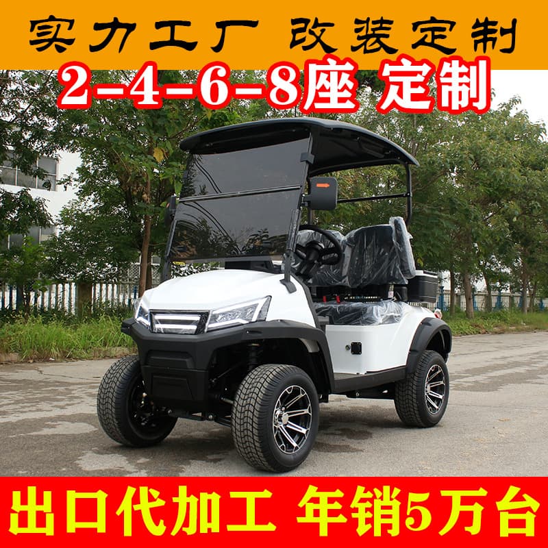 Tourist Attraction Sightseeing Vehicle, Park Patrol Tour Shuttle, Electric Golf Cart Export Factory