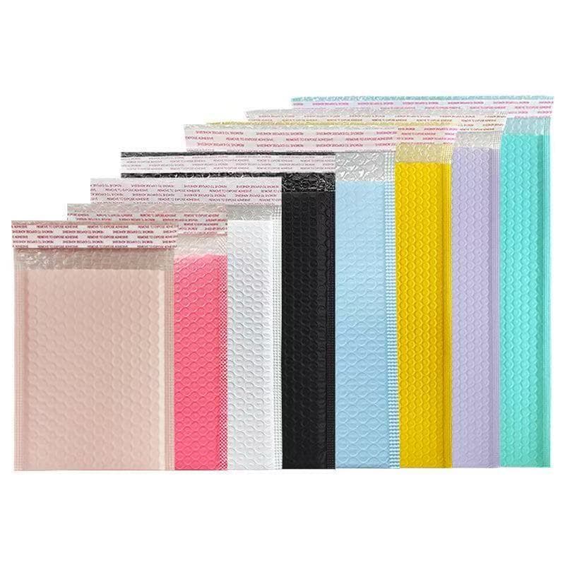 Colored bubble wrap, thickened co-extruded film self-adhesive bags, shockproof foam envelopes, express delivery bags, clothing packaging bags