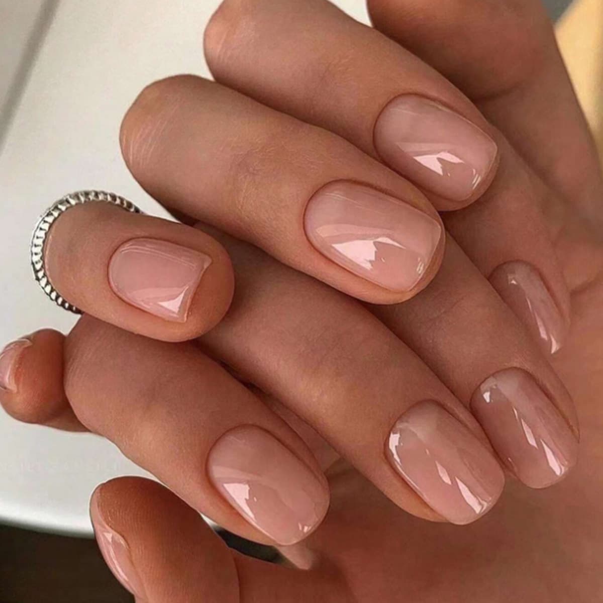 32 Short Square Press-On Nails, Wearable Fake Nails, Ready-Made Nail Tips, Removable Nail Stickers
