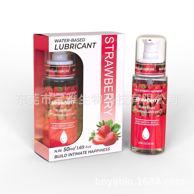 Fruit-Flavored Oral Sex Lubricant, 50ml Cherry, Strawberry, Peach Flavored Lube