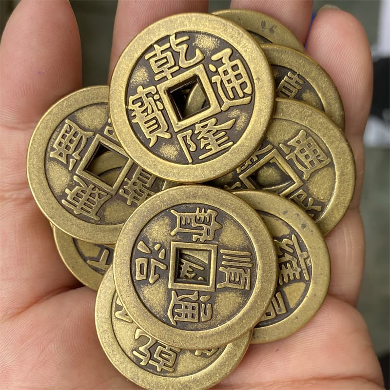 Thickened Brass Five Emperor Coins 2.5cm 2.8cm 3.2cm 6cm Antique Copper Coins Metal Craft Coins Wholesale