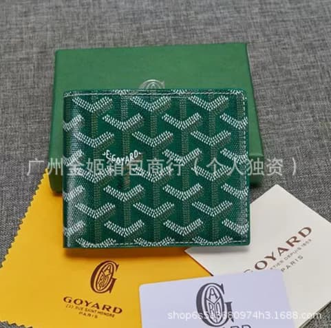GY In Stock Vintage Wallet Printed Short Multi-Functional Bifold Thin Business Wallet Fashionable Versatile Men's
