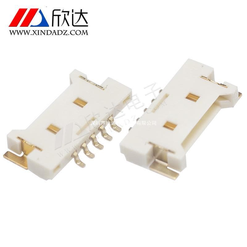 Factory Direct Supply FPC Connector 1.25-5Pmm Pitch High Temperature Resistant 5P Header Horizontal SMD Connector