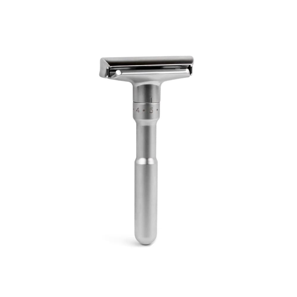 Popular in Europe and America, Upgraded Manual Razor for Men with Adjustable Sharpness, Rust-proof Washable Classic Double-sided Razor Holder