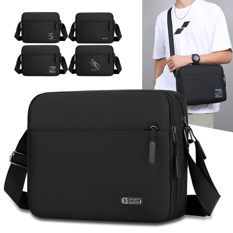 Korean version Oxford cloth men's shoulder crossbody bag sports small bag large capacity versatile simple casual sports backpack