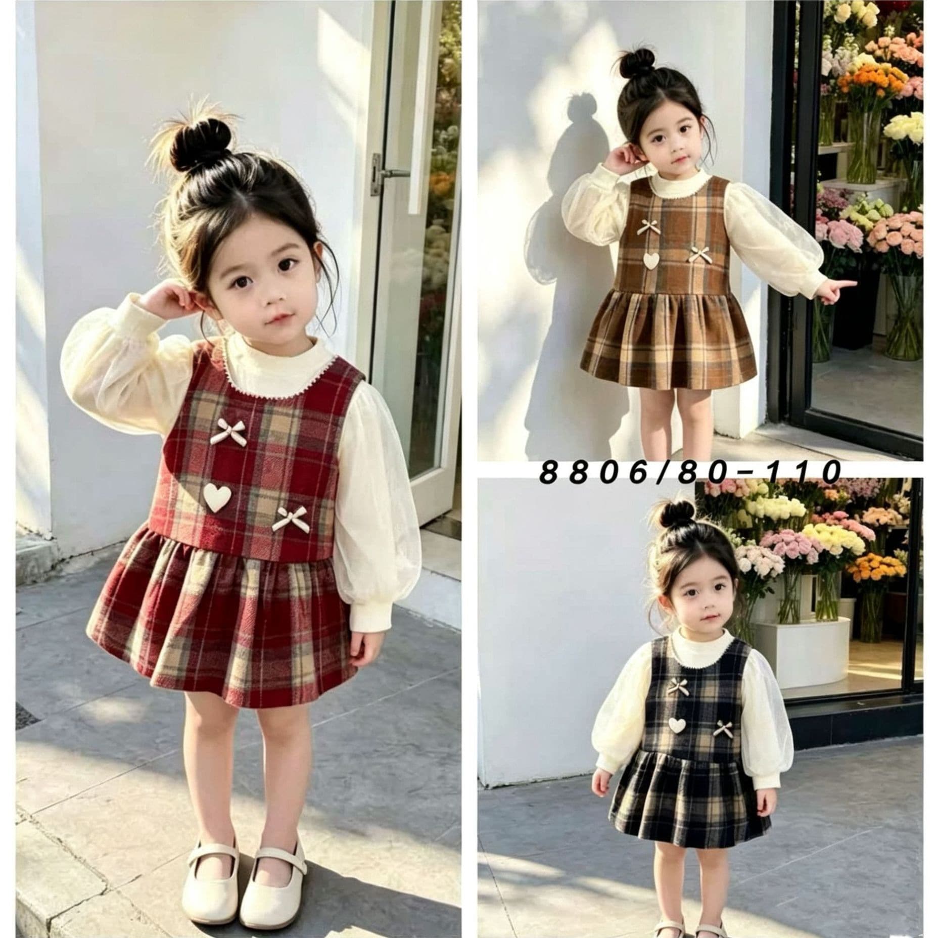 Autumn Style Princess Dress for Baby Girls Korean School Uniform Cotton Casual One-Piece Skirt Soft Fabric Animal Cartoon Patterns