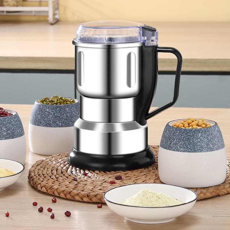 Small Grinder, Household Ultra-Fine Grain and Herb Powder Machine, Multi-functional Food Processor