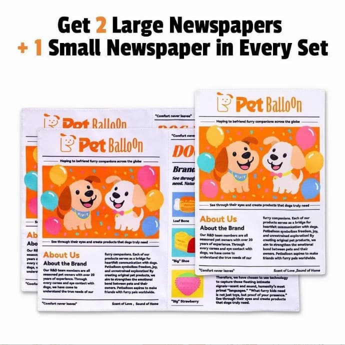 Crinkle Paper Pet Durable Newspaper Pet Durable Interactive Crinkle Dog Toy – Durable Newspaper Design