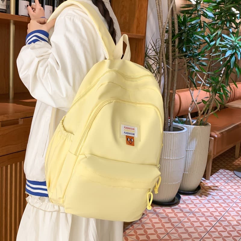 Simple Fashion Backpack 2025 New Korean Version Large Capacity Junior High School Student Bookbag Forest Style Backpack Large Capacity