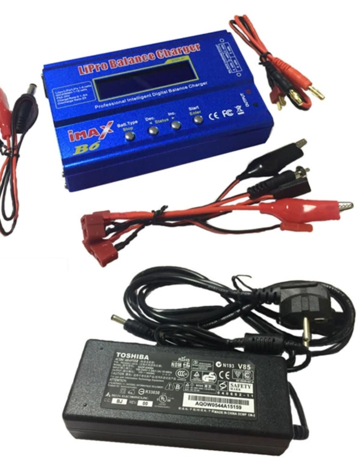 Imax B6 B6Ac Balanced Charger 80W Multi-Function Lithium Battery t Plug Charger for Model Aircraft and Car Models
