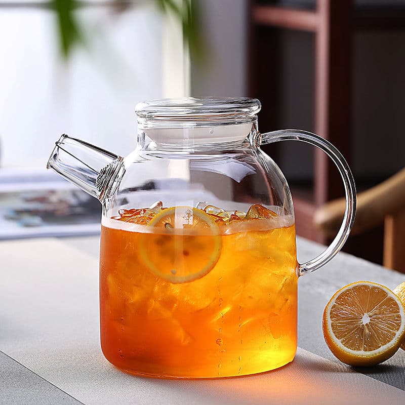 Glass cold kettle, high temperature resistant tea kettle, high borosilicate tea kettle, cold kettle, household large capacity kettle