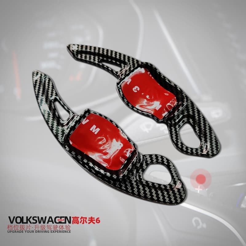Compatible with Volkswagen Golf 6 Steering Wheel Shift Paddles for Lavida, Lamando, Polo, Touareg, GTI - Cross-Border Auto Accessories