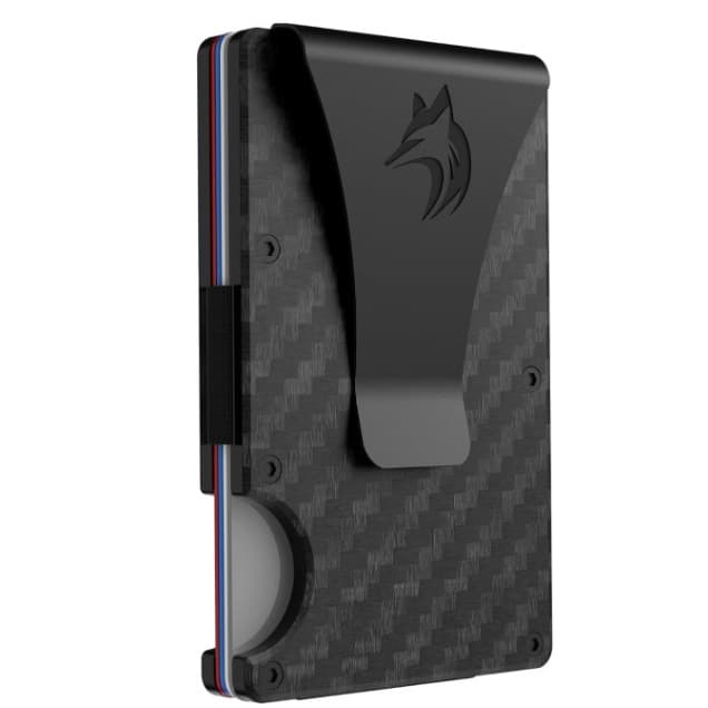 Carbon fiber metal card holder for men, anti-theft brush ultra-thin card holder, RFID anti-degaussing business card box, lightweight business card holder