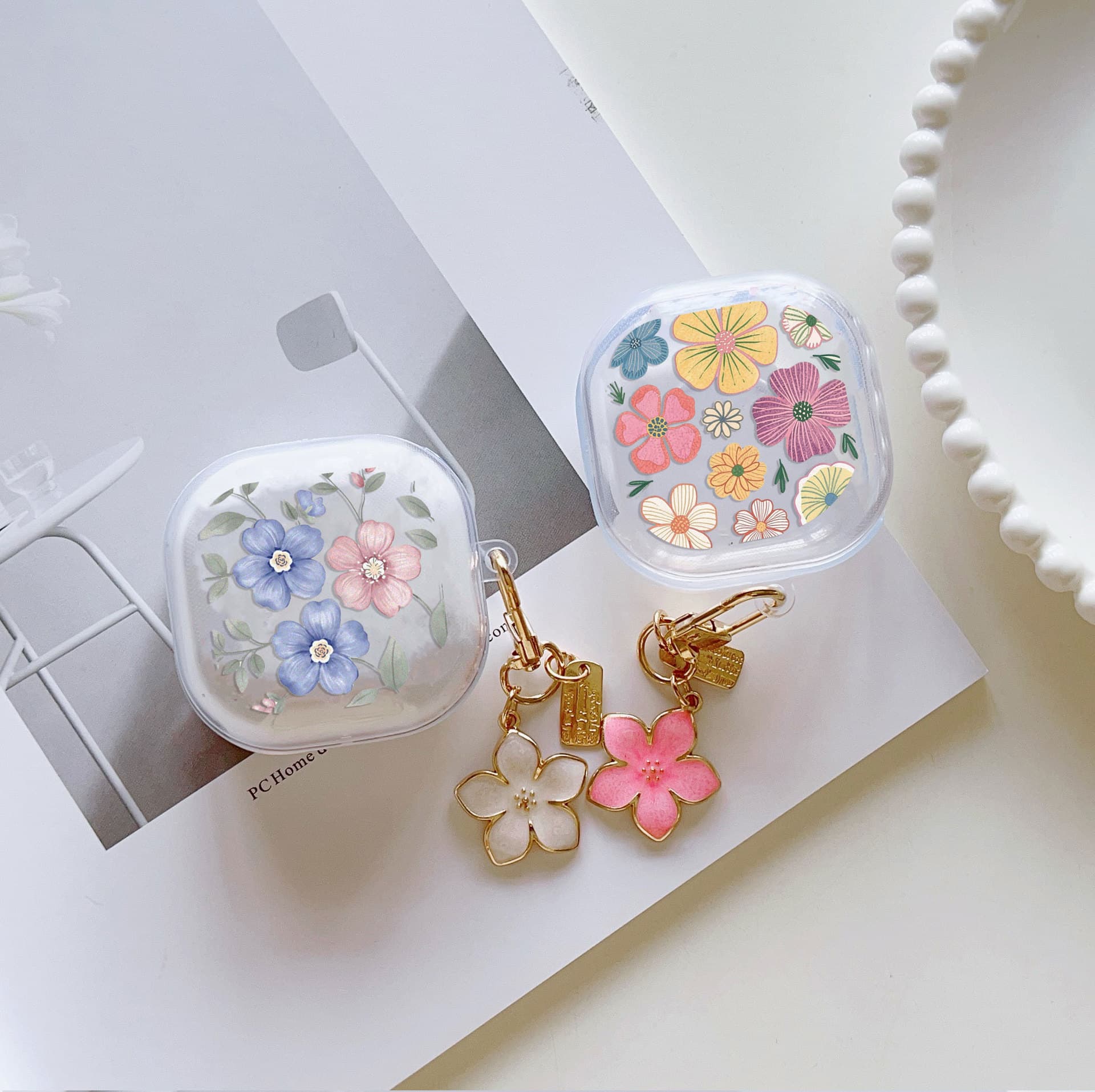 Foreign trade high-transparency oil painting suitable for Galaxy buds 4/4 pro headphone protective case Samsung 4th generation headphone case