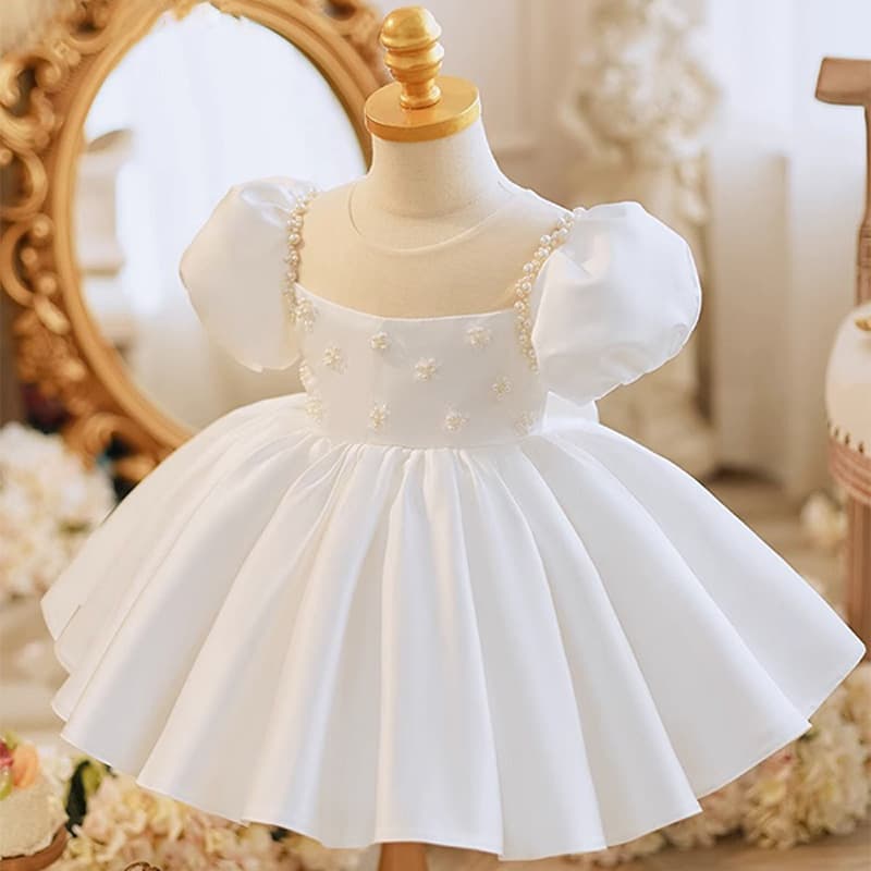 Baby Girl First Birthday Dress Summer Infant Toddler Princess Tutu for Cake Smash Flower Girl Wedding Party