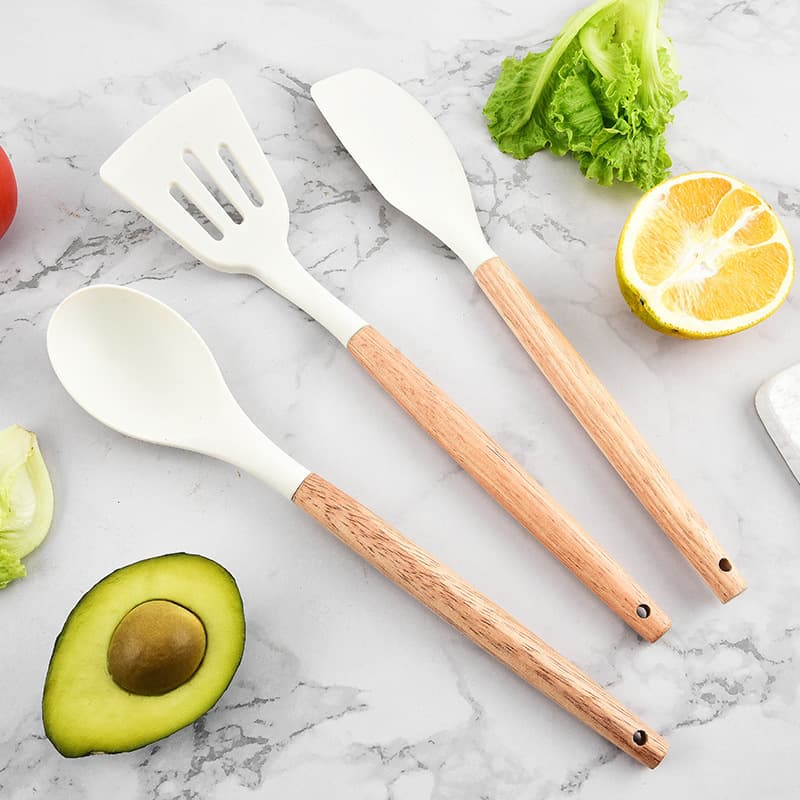 Silicone Kitchenware 5 Piece Set Cooking Kitchen Tools Spatula Spoon Food Grade Cooking Set