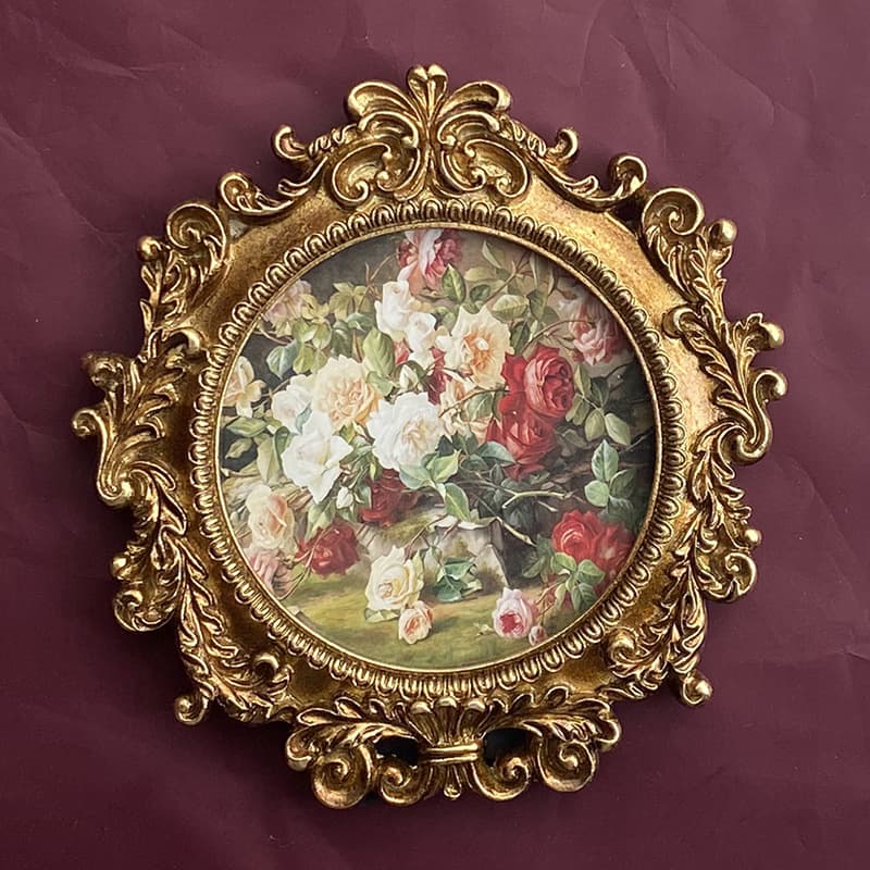 European retro resin photo frame resin picture frame decoration mural sofa background wall hanging picture combination