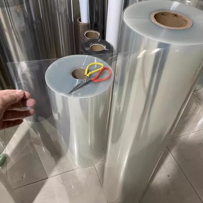 High-Transparency PET Film Coil High-Temperature Resistant Polyester PVC Film Transparent Photo Frame PC Hard Sheet Processing Slitting Printing