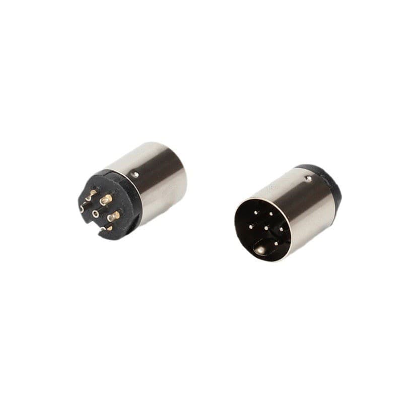 Large DIN6PIN male DIN6PIN turning needle medical beauty equipment plug aviation plug MIDI6PIN plug