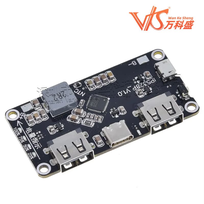 Power Bank Mainboard IP5328P Power Bank Bidirectional Fast Charging Module 3.7V to 5V 9V 12V Boost