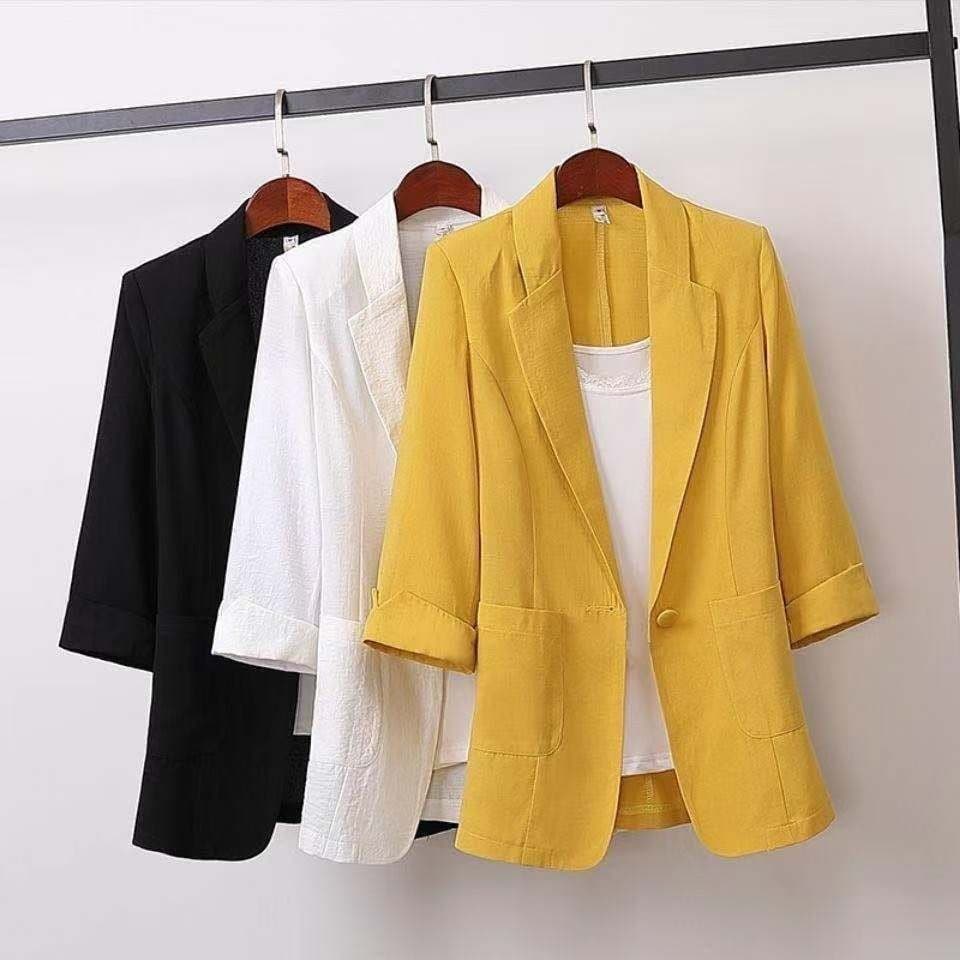 Factory direct sales 2026 new plus size women's fat sister suit jacket Korean style casual 200 catties suit
