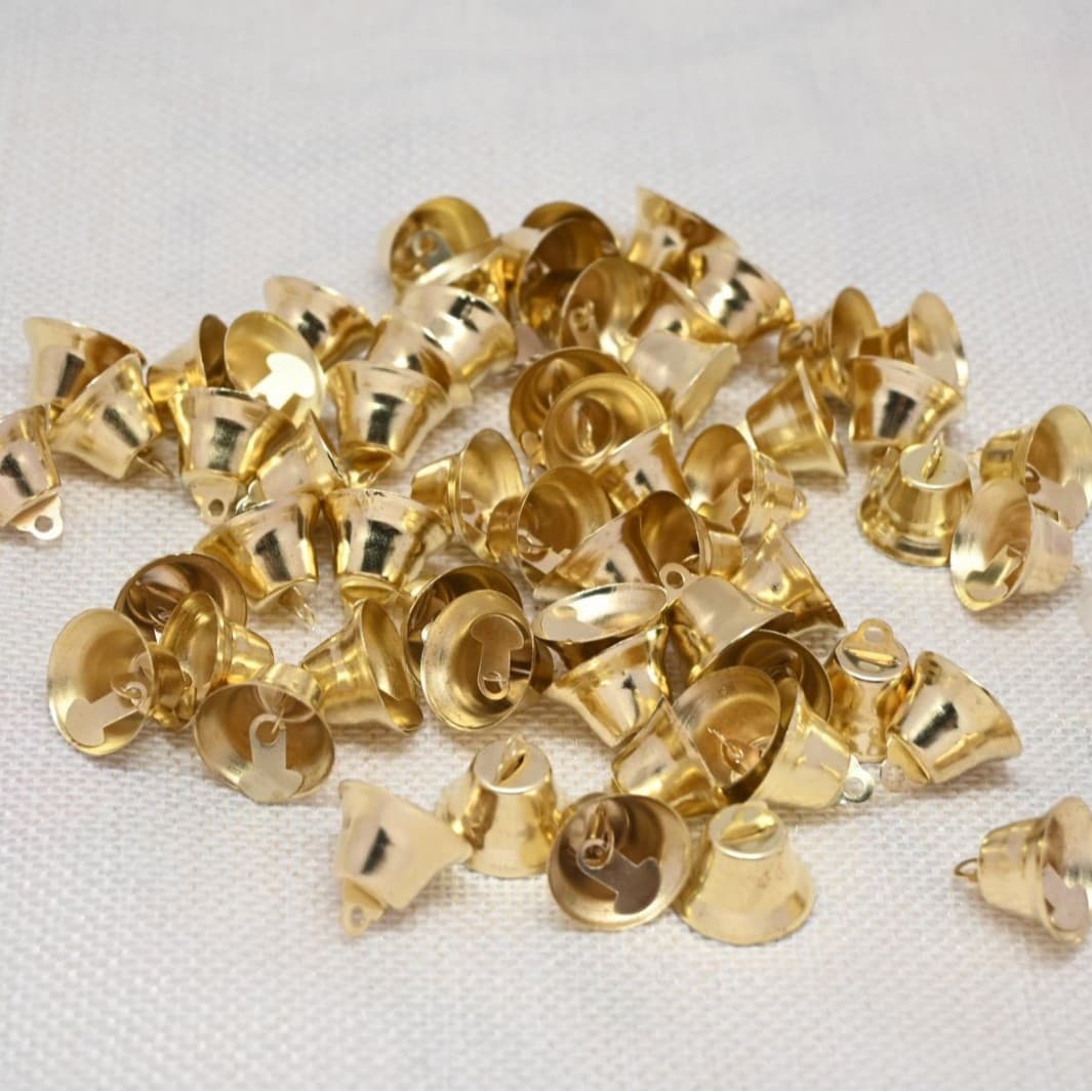 Metal Bell Pendants Small Charms DIY Bell-shaped Horn Christmas Bells, Wholesale 10-50mm Christmas Ornaments