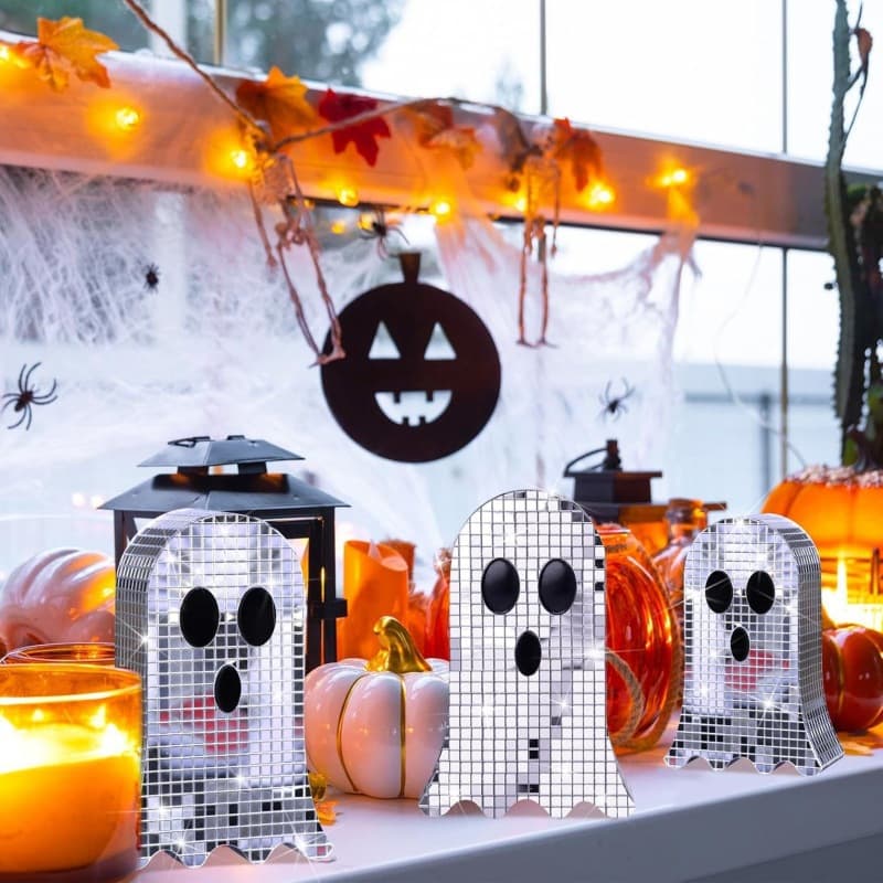Disco Halloween Pumpkin Ghost Bat Horror Venue Decoration Props Party Background Decoration