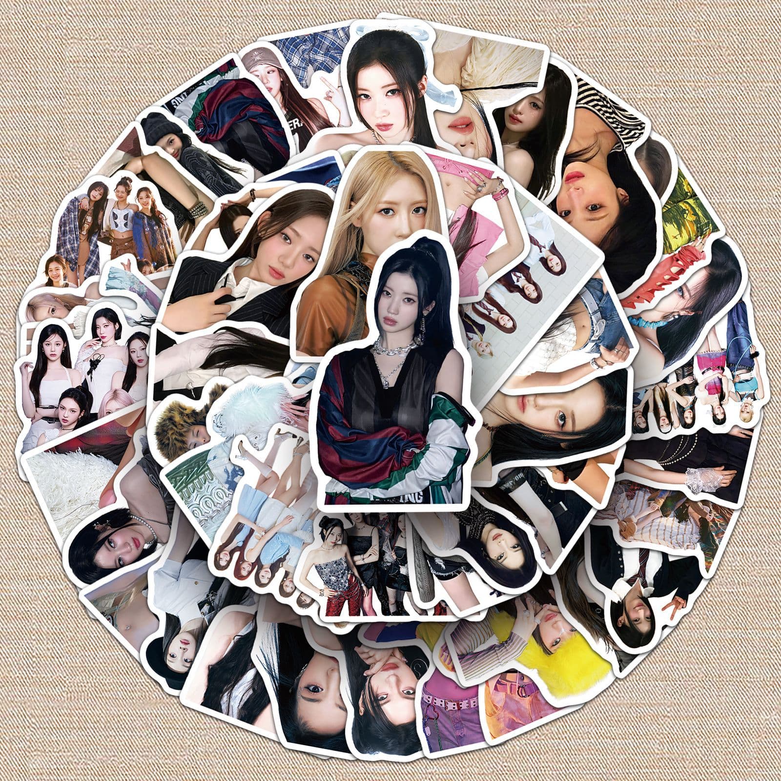 50 BABYMONSTER Graffiti Stickers Korean Girl Group Star Creative Merchandise Decals for Phone Guitar